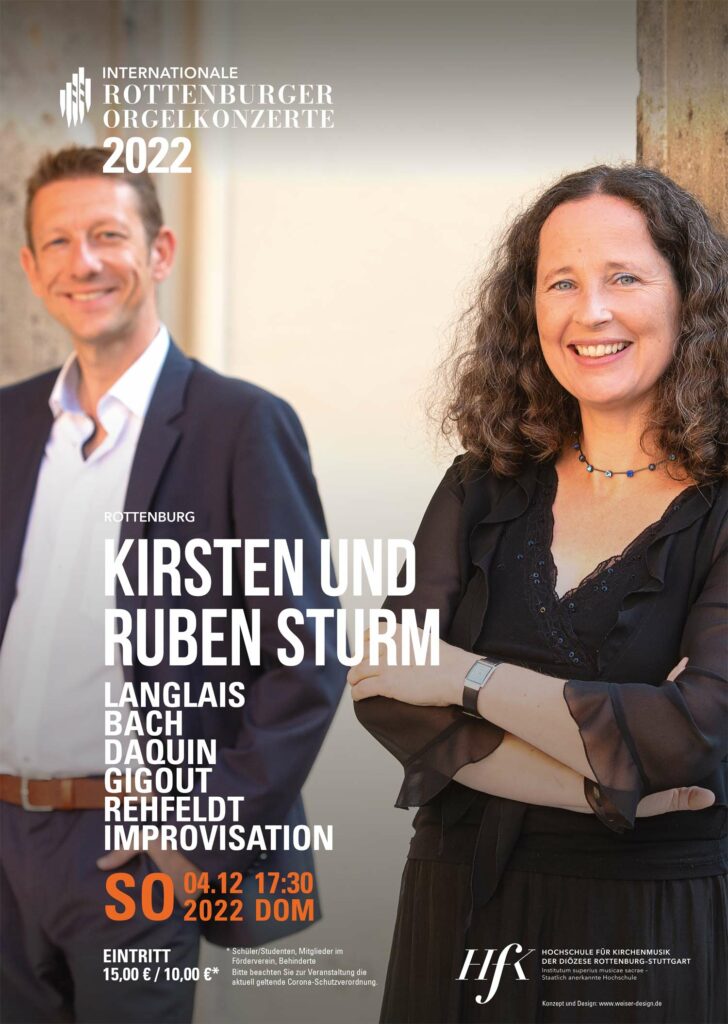 Kirsten und Ruben Sturm Rottenburger Orgelkonzerte